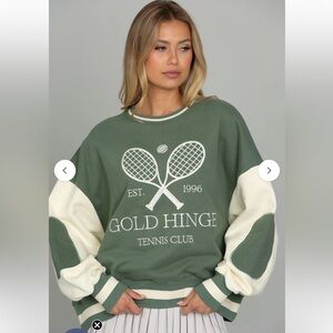 Gold Hinge GH TENNIS CLUB PATCH SWEATSHIRT